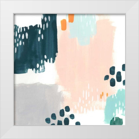 Precept IX White Modern Wood Framed Art Print by Vess, June Erica