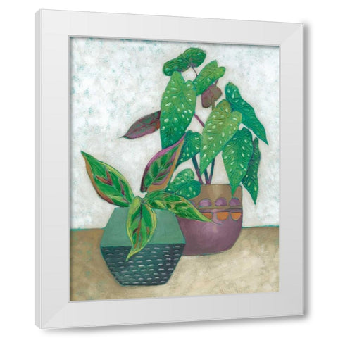 House Garden II White Modern Wood Framed Art Print by Zarris, Chariklia