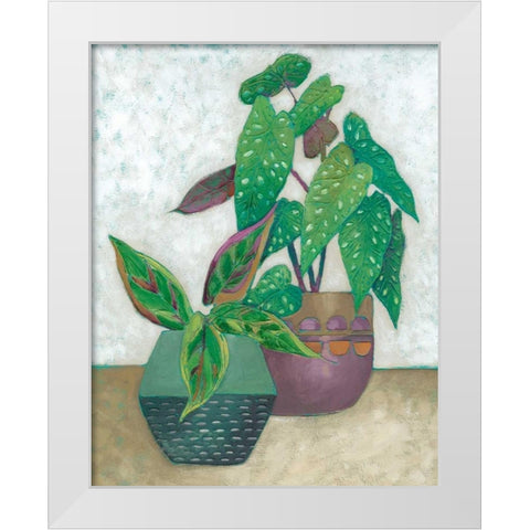 House Garden II White Modern Wood Framed Art Print by Zarris, Chariklia