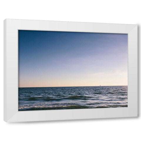 South Florida I White Modern Wood Framed Art Print by Mead, Adam