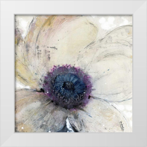 Flower Flow II White Modern Wood Framed Art Print by OToole, Tim