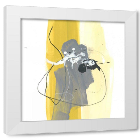 Catch Phrase III White Modern Wood Framed Art Print by Vess, June Erica
