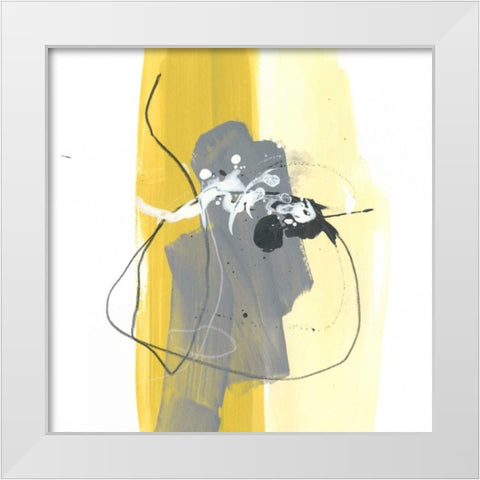 Catch Phrase III White Modern Wood Framed Art Print by Vess, June Erica