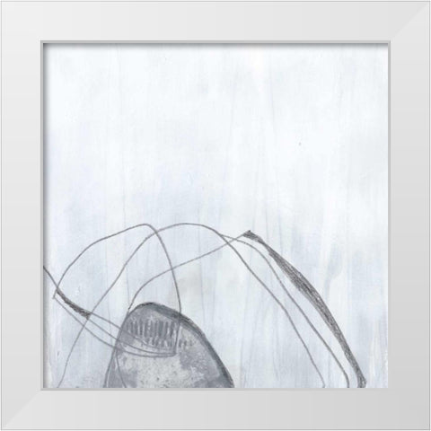 Premonition III White Modern Wood Framed Art Print by Vess, June Erica