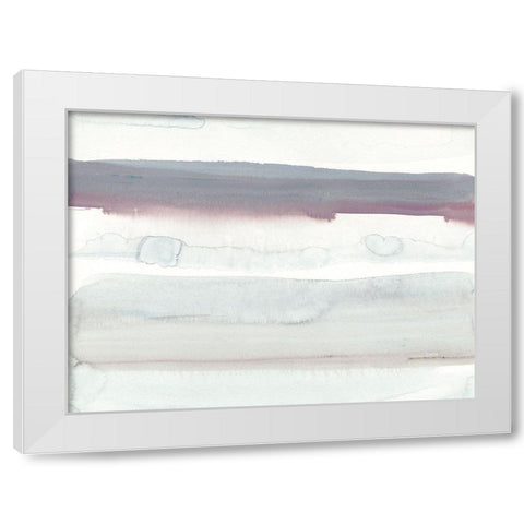 Water Horizon II at Sea Ranch  White Modern Wood Framed Art Print by Delamater, Rob