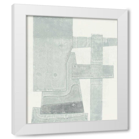 Orien White Modern Wood Framed Art Print by Delamater, Rob