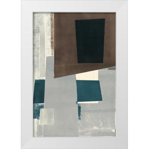 Avenue B White Modern Wood Framed Art Print by Delamater, Rob
