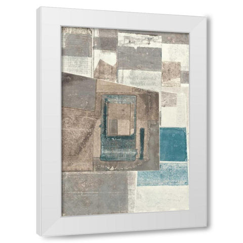 Omnibus White Modern Wood Framed Art Print by Delamater, Rob