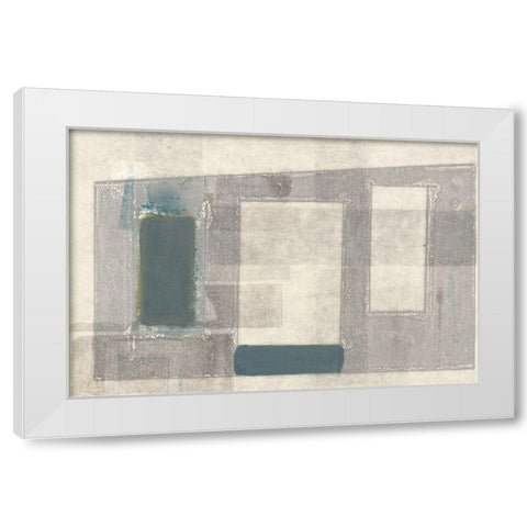 Piazza White Modern Wood Framed Art Print by Delamater, Rob