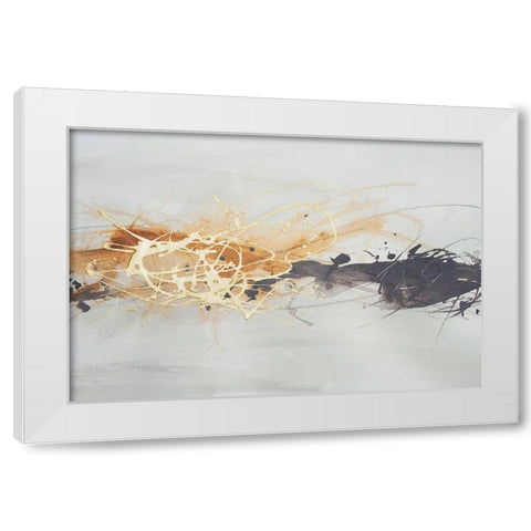 Kinetic Horizon II White Modern Wood Framed Art Print by Vess, June Erica