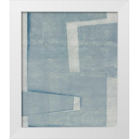 Ship Shape IV White Modern Wood Framed Art Print by Delamater, Rob