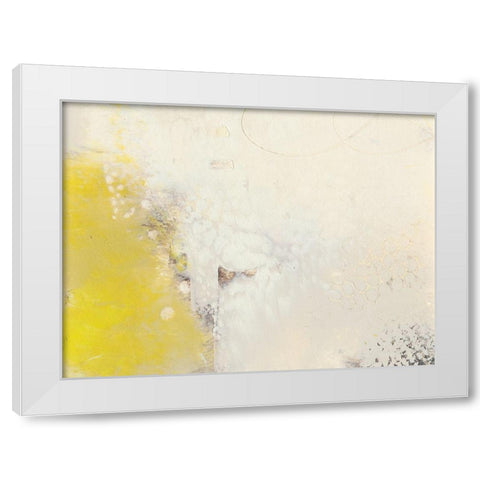 Yellow Lux I White Modern Wood Framed Art Print by Jachimiec, Sue