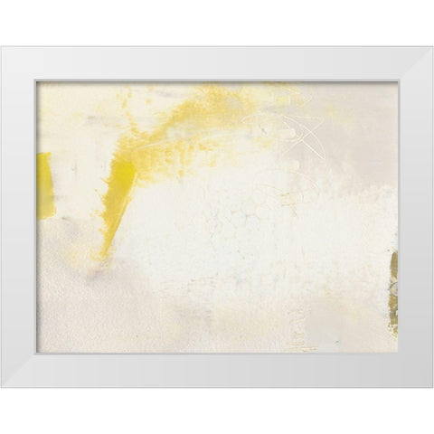 Yellow Lux II White Modern Wood Framed Art Print by Jachimiec, Sue