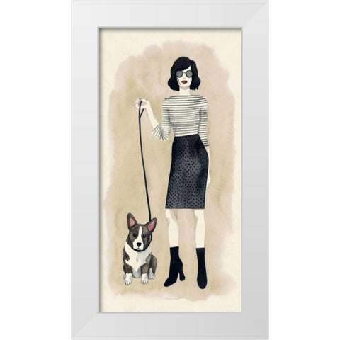 The Best Accessory I White Modern Wood Framed Art Print by Popp, Grace