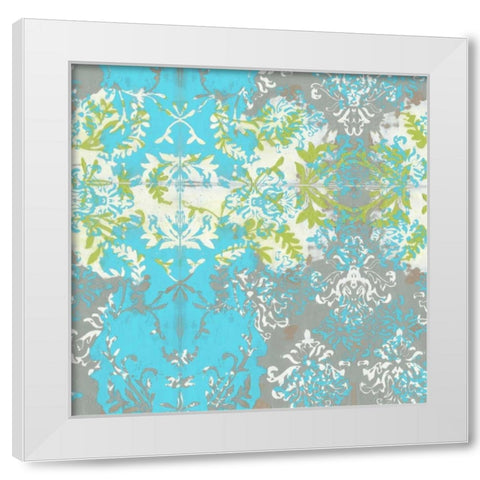 Decorative Overlay I White Modern Wood Framed Art Print by Goldberger, Jennifer