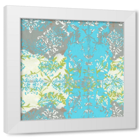 Decorative Overlay II White Modern Wood Framed Art Print by Goldberger, Jennifer