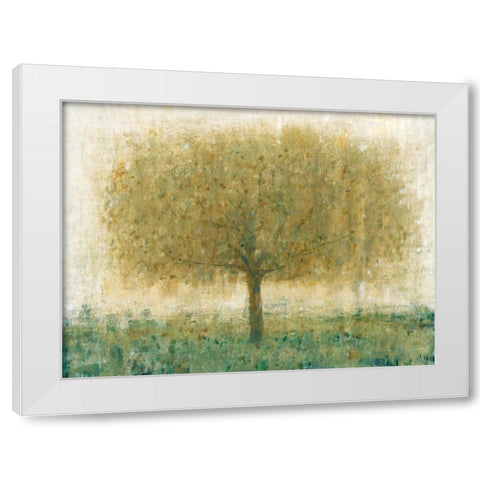 Summer Day Tree I White Modern Wood Framed Art Print by OToole, Tim