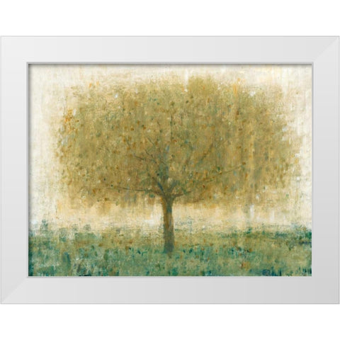 Summer Day Tree I White Modern Wood Framed Art Print by OToole, Tim