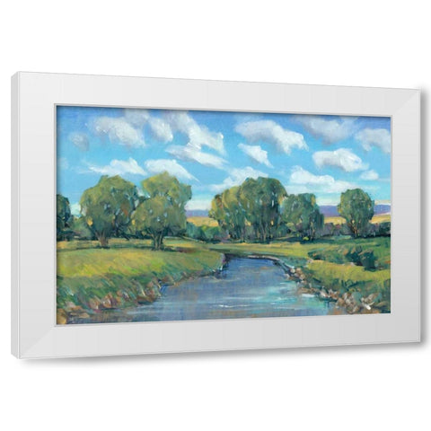 Lazy River Day II White Modern Wood Framed Art Print by OToole, Tim