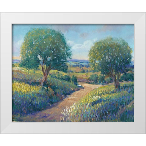 Country Sentrees I White Modern Wood Framed Art Print by OToole, Tim