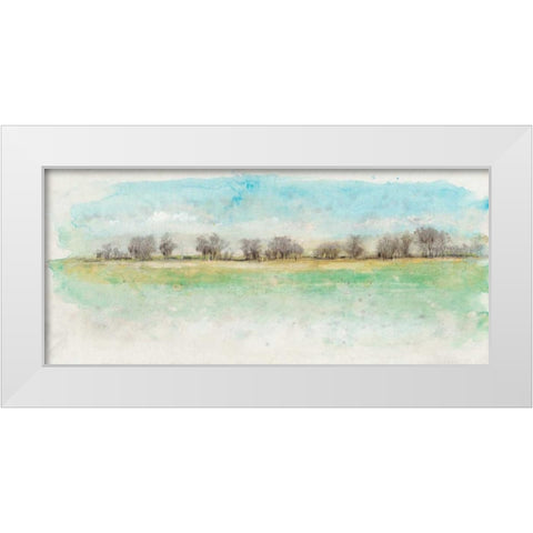 Treeline Impressions I White Modern Wood Framed Art Print by OToole, Tim