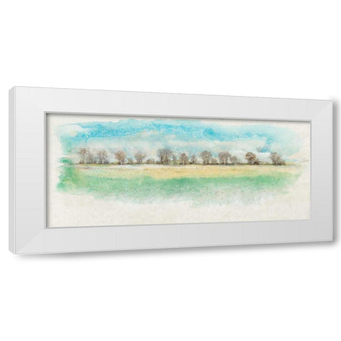 Treeline Impressions II White Modern Wood Framed Art Print by OToole, Tim