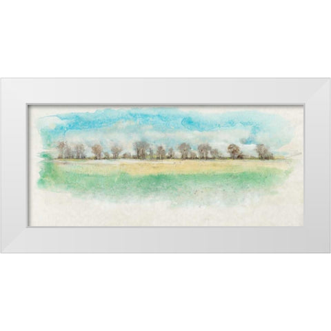 Treeline Impressions II White Modern Wood Framed Art Print by OToole, Tim