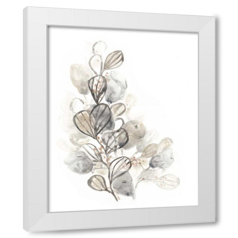Neutral Botany II White Modern Wood Framed Art Print by Vess, June Erica