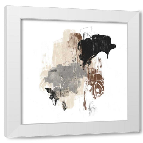 Missive I White Modern Wood Framed Art Print by Vess, June Erica