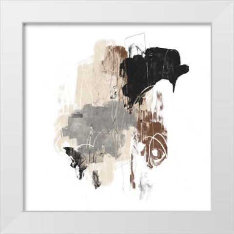 Missive I White Modern Wood Framed Art Print by Vess, June Erica