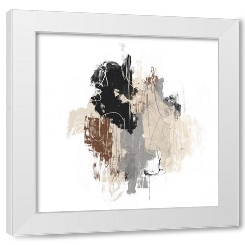 Missive II White Modern Wood Framed Art Print by Vess, June Erica