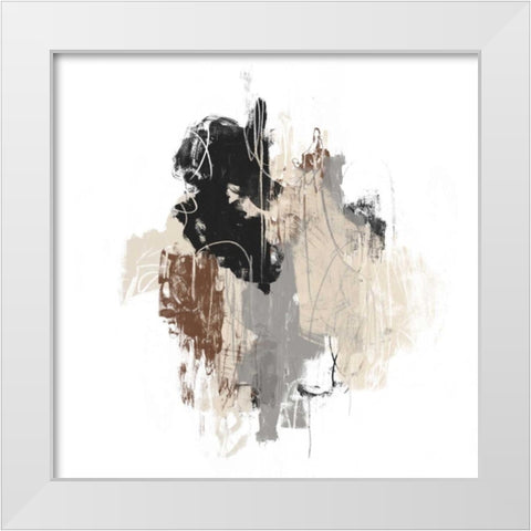 Missive II White Modern Wood Framed Art Print by Vess, June Erica