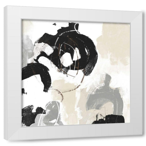 Missive III White Modern Wood Framed Art Print by Vess, June Erica