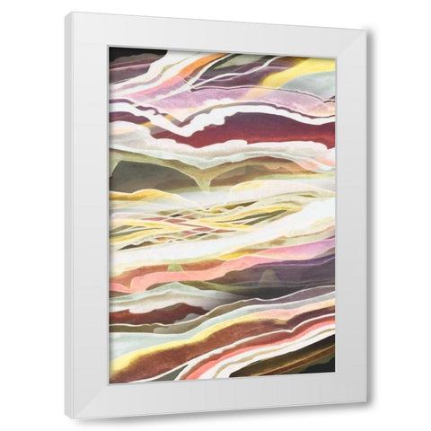 Warm Minerals II White Modern Wood Framed Art Print by Popp, Grace