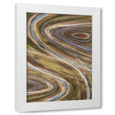 Mineral Overlay I White Modern Wood Framed Art Print by Ludwig, Alicia