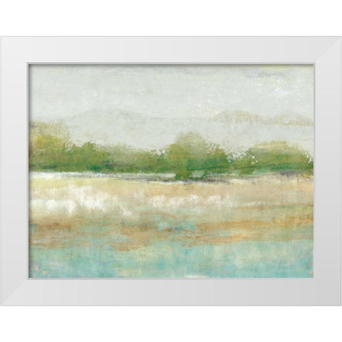 Spring Treeline I White Modern Wood Framed Art Print by OToole, Tim