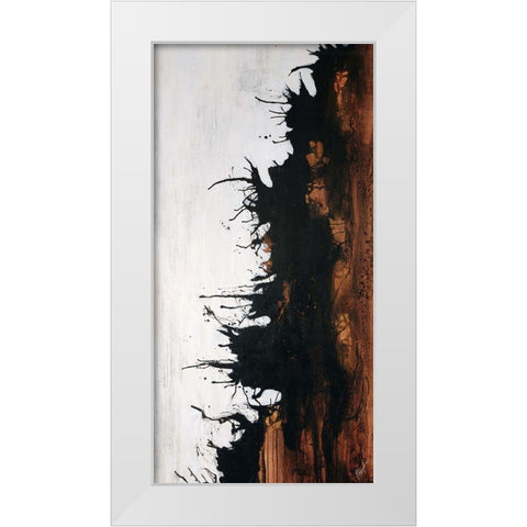 Give Or Take I White Modern Wood Framed Art Print by Douglass, Farrell