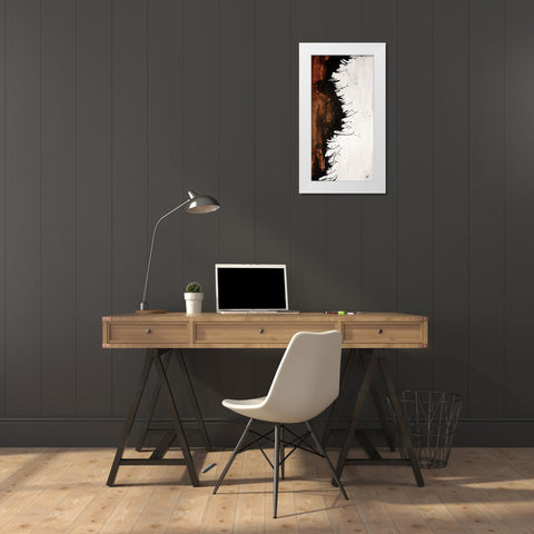 Give Or Take II White Modern Wood Framed Art Print by Douglass, Farrell