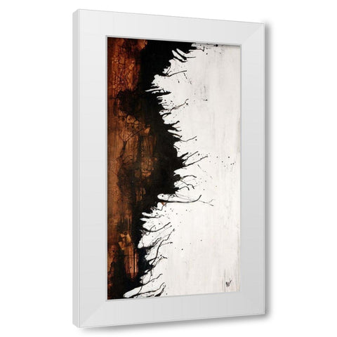 Give Or Take II White Modern Wood Framed Art Print by Douglass, Farrell
