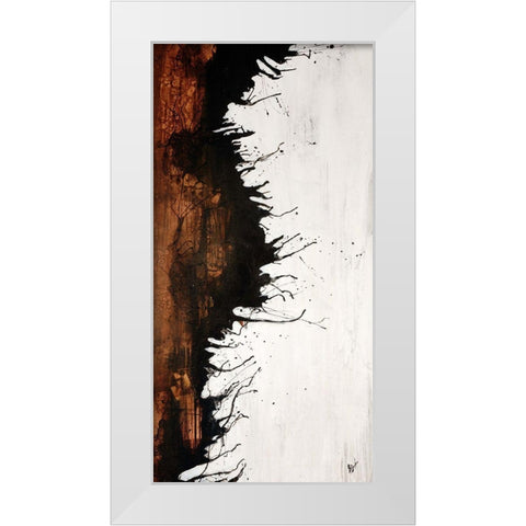 Give Or Take II White Modern Wood Framed Art Print by Douglass, Farrell