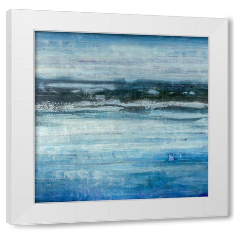 Aquatic Life White Modern Wood Framed Art Print by Schicker, Joshua