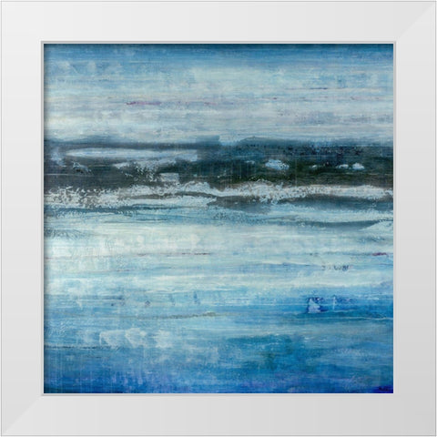 Aquatic Life White Modern Wood Framed Art Print by Schicker, Joshua