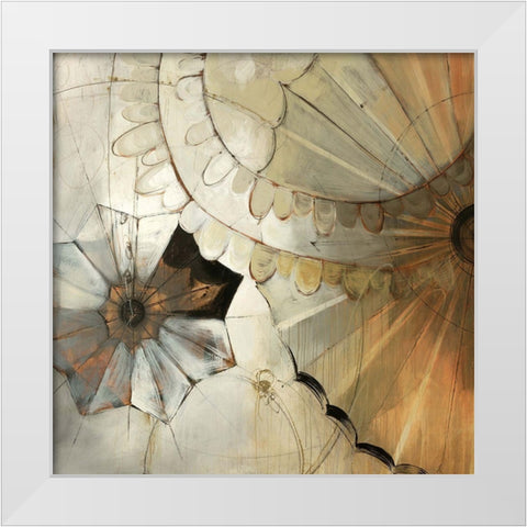 Nick of Time White Modern Wood Framed Art Print by Taylor, Kari
