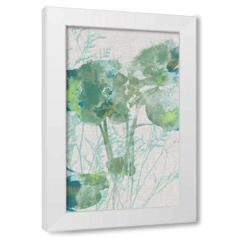 Watercolor Flower Panel II White Modern Wood Framed Art Print by Goldberger, Jennifer