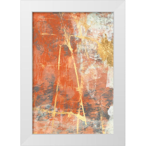 Terre Cotta Lace II White Modern Wood Framed Art Print by Goldberger, Jennifer
