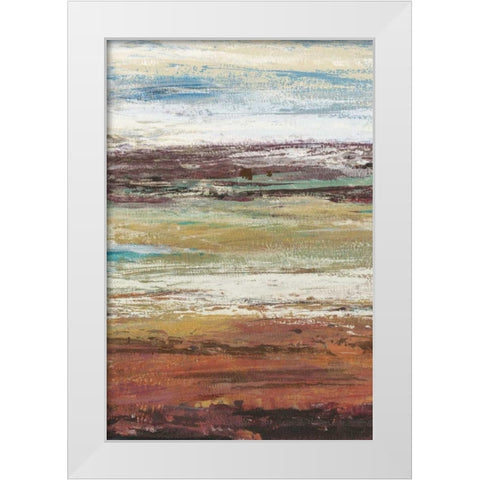 Plum Vista I White Modern Wood Framed Art Print by OToole, Tim