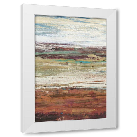 Plum Vista II White Modern Wood Framed Art Print by OToole, Tim