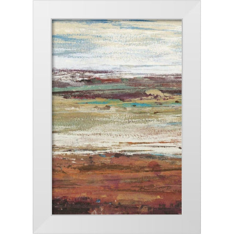 Plum Vista II White Modern Wood Framed Art Print by OToole, Tim