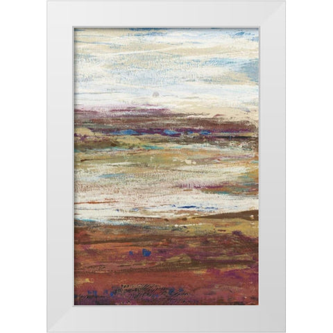 Plum Vista III White Modern Wood Framed Art Print by OToole, Tim