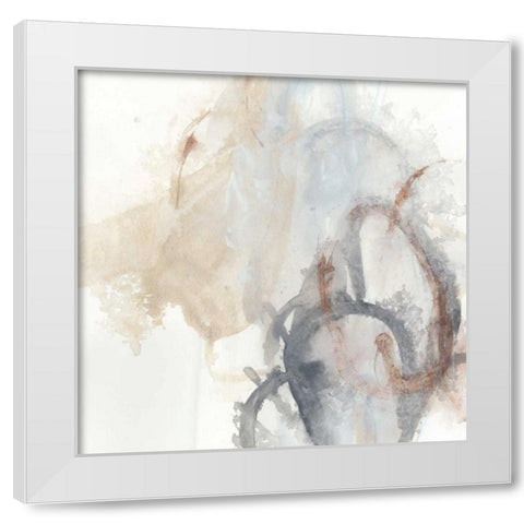 Supposition I White Modern Wood Framed Art Print by Vess, June Erica